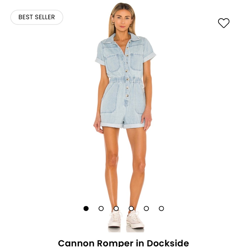 Show me your mumu cannon denim romper small